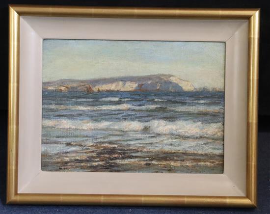 § William Westley Manning (1864-1954) The Needles, Isle of Wight 9.75 x 13.25in.